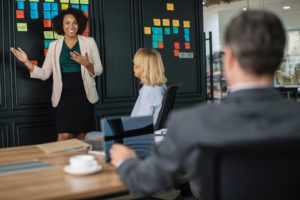 speaking English at work